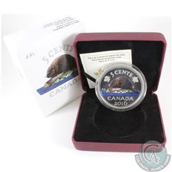 2016 Canada 5oz 5-cent Big Coin Series Fine Silver Coin (Tax Exempt). The capsule is lightly scratch