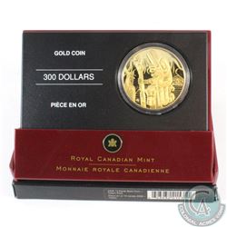 2005 $300 Gold coin - Totem Pole issued by the Royal Canadian Mint. The coin is 14K and weighs 45 gr