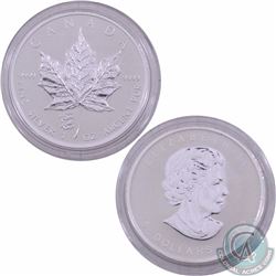 2012 $5 Dragon Privy Mark 1oz.  .9999 Silver Maple Leaf - Reverse Proof (TAX Exempt).