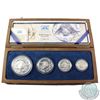 Image 1 : 2001 South Africa Silver Wildlife Prestige Proof Set. (Tax Exempt)This set features four Sterlin