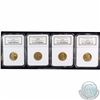 Image 1 : Australian Gold Hoard Collection of 4x NGC Certified Full Gold Sovereigns, all graded AU-58. Set inc
