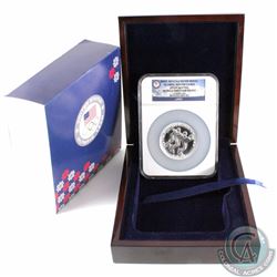 2014 Sochi Olympic Winter Games 5 ounce Pure Silver Medallion Featuring Speed Skating (Tax Exempt). 