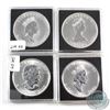 Image 2 : Lot of Canada $5 Silver Maple Leafs in capsules.  Dates are 1988, 1991, 1994, and 2006. 4pcs. (no Ta