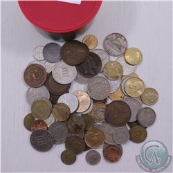 Mixed lot of world coins, mainly European, oldest date appears to be 1910.