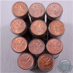 Estate lot of 1961 and 1962 1ct Canada rolls. Coins appear to be mint state. 6x1961, 5x1962. 11 roll