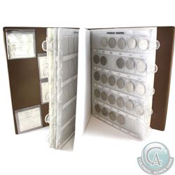 Estate lot of Canada 25cts from 1968 to 1999.  Comes in a brown folder and also includes the 1999 mi