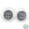 Image 2 : 2 x 2010 Kitco One Ounce silver Rounds. 2pcs (no tax)