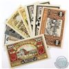 Image 1 : Group lot of vintage Notgeld Germany World War I notes. These notes were issued during high inflatio