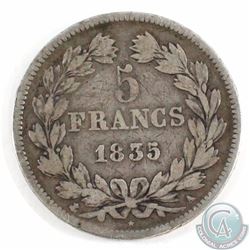 1835 France 5 Francs