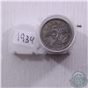 Image 1 : Estate lot of 1934 Canada George V 5-cent Roll of 40pcs (as stated on the holder). Sold as is, No Re