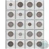 Image 1 : Mixed Page of 20x Newfoundland 5-cent, 10-cent and 50-cent coins. Dates range from 1898 to 1941. The