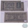 Image 1 : 1942 Ukraine 50 Karbowanez Note in Very Good Condition, Please note that there are small tears aroun