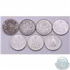 Image 1 : Estate lot of 7x 1940-1967 Canadian 50-cent coins. The dates you will receive are: 1940, 1946, 1951,
