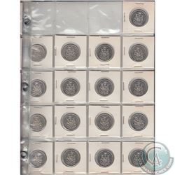 Estate lot of Canada 50cts. 57pcs