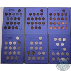 Estate lot of Canada 1-cent and 5-cent blue Whitman books.  1ct has 1920 to 1972 (missing 1922 to 19
