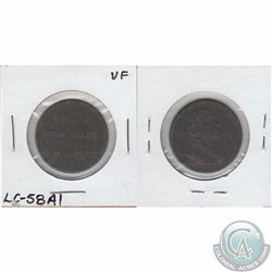 Ships Colonies & commerce token LC-58A1 in VF $50 as marked on holder. Sold as is.