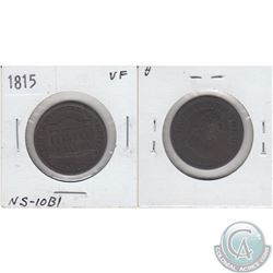 1815 token NS-10B1 in VF $50 as marked on holder. Sold as is.