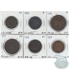 Image 1 : Mixed lot of bank tokens. Oldest date 1815. As per holders grades are Fine to VF. 6pcs