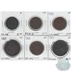 Image 1 : Mixed lot of bank tokens. Oldest date 1812. As per holders grades are VG to VF. 6pcs