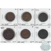 Image 1 : Mixed lot of bank tokens. Oldest date 1812. As per holders grades are Fine to VF. 6pcs