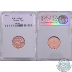 1979 Canada 1-cent PNG Certified MS-67 Red