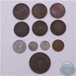 Estate lot of Canada and Bank tokens.  11pcs. Please view scan.
