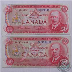 Complete signature type set of the 1975 $50.00 notes in average circulated condition.  You will rece