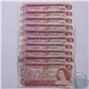 Image 1 : 10 x 1974 $2.00 notes in average circulated condition.