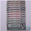 Image 1 : 11 x 1954 modified portrait banknotes in average circulated condition.  $69 face value