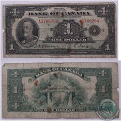 1935 English $1.00 banknote from the Bank of Canada
