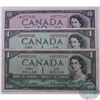 Image 1 : Group lot of three first generation replacement notes from the 1954 modified portrait series.  You w