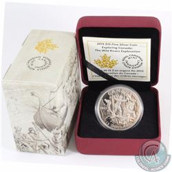 2015 Canada $15 Exploring Canada - The Wild Rivers Exploration Fine Silver Coin (Tax Exempt).