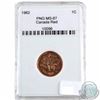Image 1 : 1962 Canada 1-cent PNG Certified MS-67 Red.