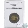 Image 1 : 2007 Canada $2 PNG Certified MS-68.