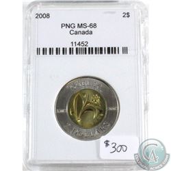 2008 Canada $2 PNG Certified MS-68.