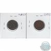 Image 2 : United States 1867 Cent Very Good, 1868 Cent F-VF. Both coins have problems. 2 pcs