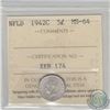 Image 1 : Newfoundland 5-cent 1942c ICCS Certified MS-64