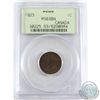 Image 1 : 1-cent 1923 PCGS Certified MS-63 BN. A Lustrous Chocolate Brown, this Key Date issue is housed in an