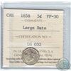 Image 1 : 5-cent 1858 Large Date ICCS Certified VF-30