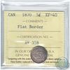 Image 1 : 5-cent 1870 Flat Border ICCS Certified EF-40
