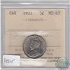 Image 1 : 5-cent 1922 Near Rim ICCS Certified MS-63