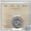 Image 1 : 25-cent 1947 ICCS Certified MS-64! A bight Lustrous coin with just a hint of Golden Toning.