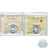 Image 1 : 25-cent 1957 & 1958 ICCS Certified MS-65 (2pcs)