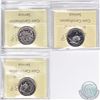 Image 2 : 25-cent 1999 July, 1999 August & 1999 December ICCS Certified MS-66. All coins in this lot are Tied 