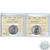 Image 1 : 25-cent 2000 Achievement & 2000 Natural Legacy ICCS Certified MS-66. 2000 Achievement is Tied for th