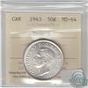 Image 1 : 50-cent 1943 Near 3 ICCS Certified MS-64. A Nice Frosted Fields Mint State example.