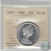 Image 1 : 50-cent 1966 ICCS Certified PL-66; Heavy Cameo. Tied for the Finest Known by ICCS.