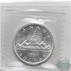 Image 2 : Silver $1 1965 Type V ICCS MS-64 Heavy Cameo.