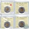 Image 1 : Two Dollar 2003 Old Effigy, 2005, 2006 & 2006 RCM Logo ICCS Certified MS-66 (4pcs)