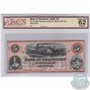 Image 1 : 1859 $5.00 Bank of Brantford Note; Cat Code 40-12-08R, Payable at Sault St. Marie, Red, remainder BC